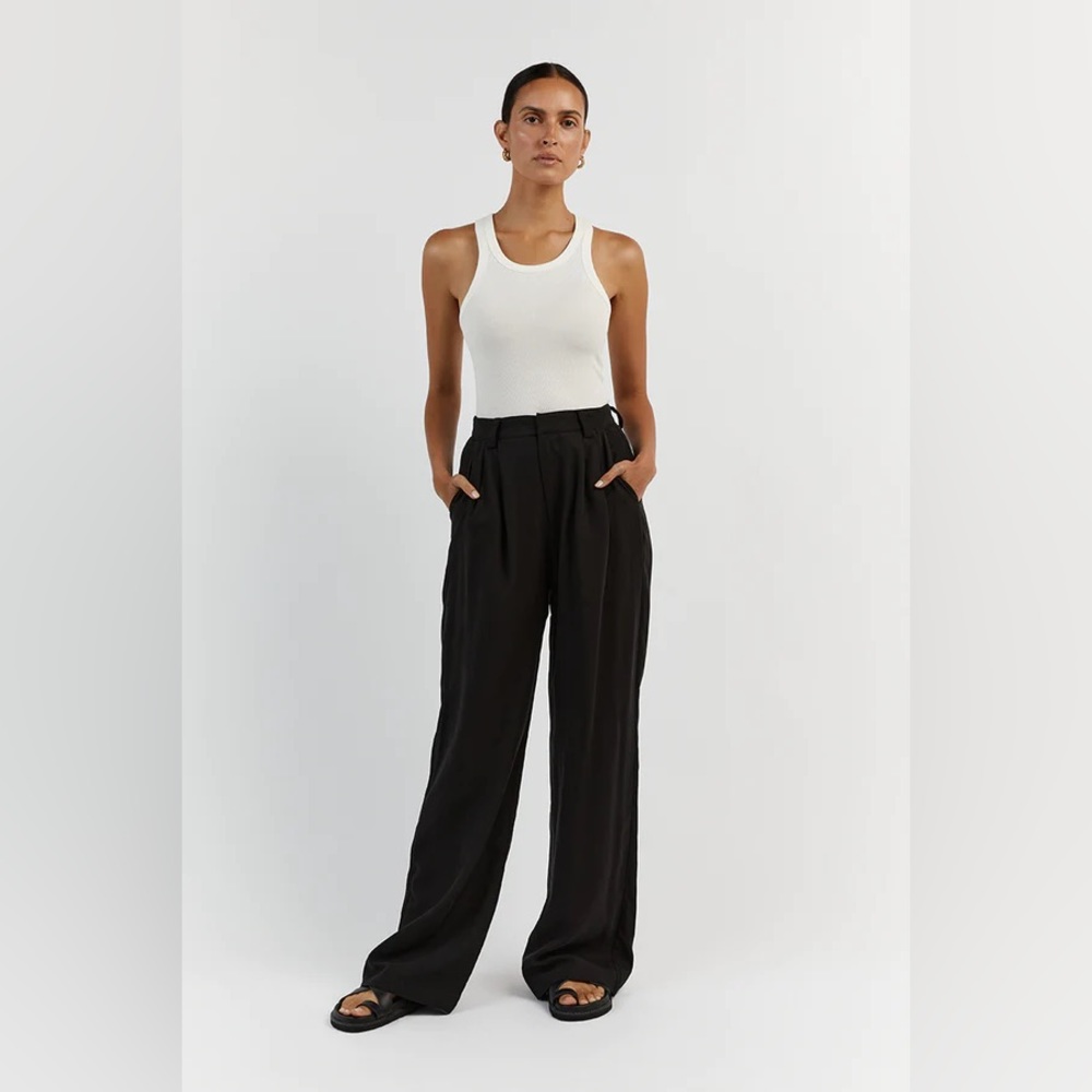 DISSH Tencel Blend Trousers in Taupe (US 6)